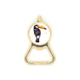 thumbnail image 1 of Ramphastos Toco Bird Tropical Beer Bottle Cap Opener Stainless Steel Key Chain, 1 of 3