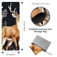 thumbnail image 4 of Deer Yoga Towel with Storage Bag, 72.8"x26.8", Suitable for Yoga, Pilates, Fitness, Gym Towel, Yoga Blanket, 4 of 6