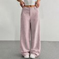 thumbnail image 6 of Yokua Women's Corduroy Wide-Leg Soft and Warm Work Pants, 6 of 9