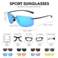 thumbnail image 4 of Gafas Deportivas JIM HALO TR90 Sin Montura UV400 para Hombre y Mujer, 4 of 8