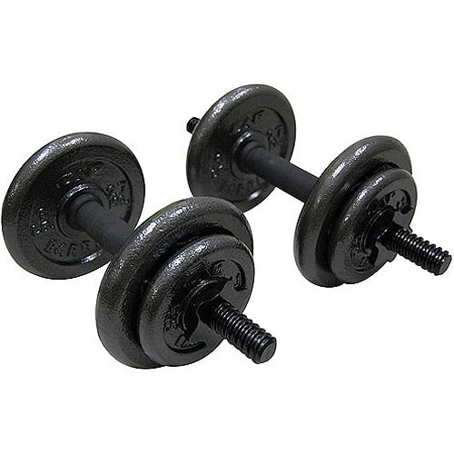 Gold's Gym Adjustable Cast Dumbbell Set, 40 lbs