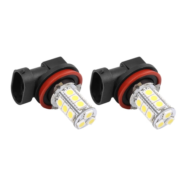 2Pcs DC 12V 1,3W H11 LED Blanco 18-5050-SMD Bombilla de Luz de Marcha Diurna Antiniebla