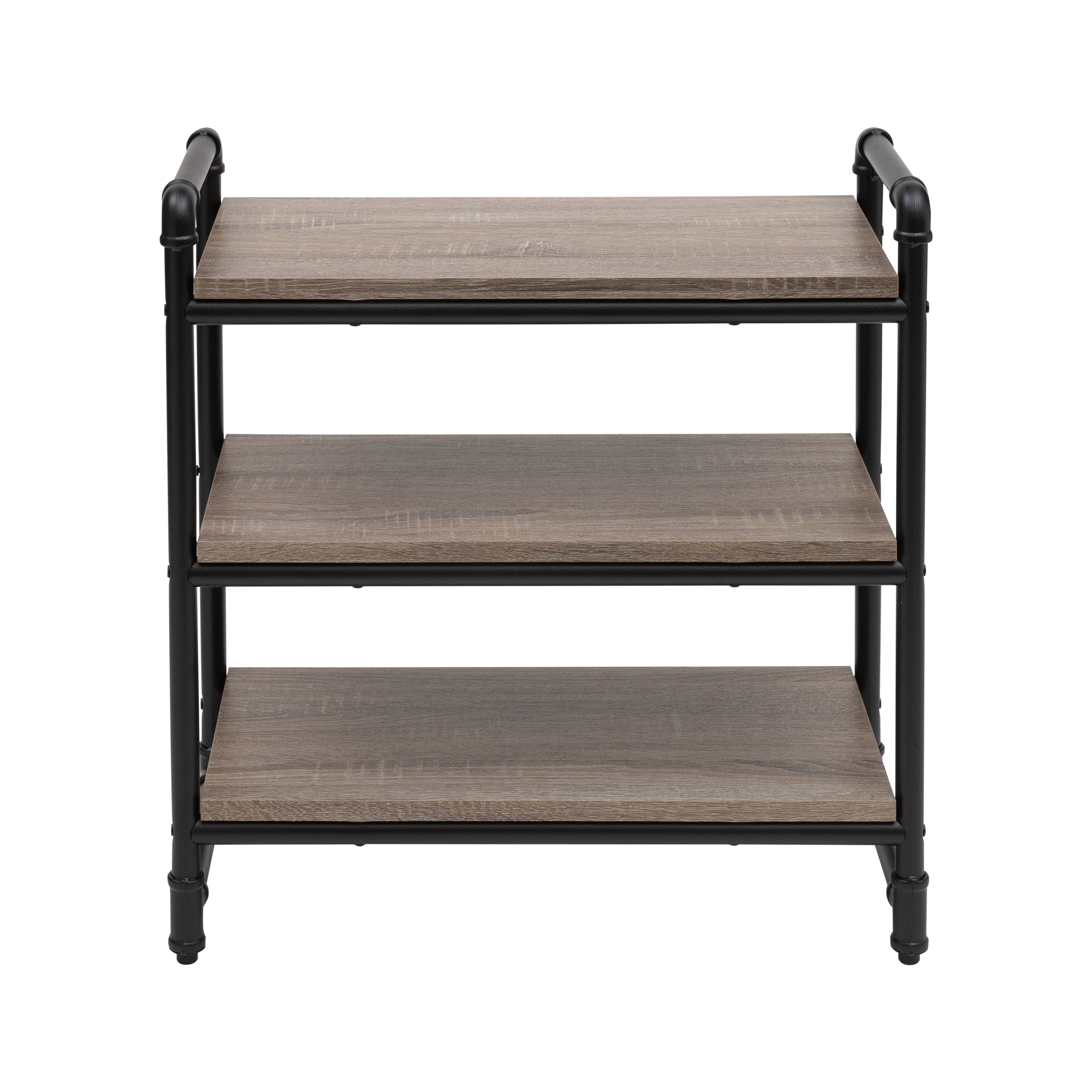 Organize It All 3 Tier Pipe Line Freestanding Bathroom Storage Shelf Unit