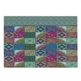 thumbnail image 2 of Boho Cutting Board, Oriental Patchwork Pattern with Vivid Motifs in Squares, Decorative Tempered Glass Cutting and Serving Board, in 3 Sizes, by Ambesonne, 2 of 5