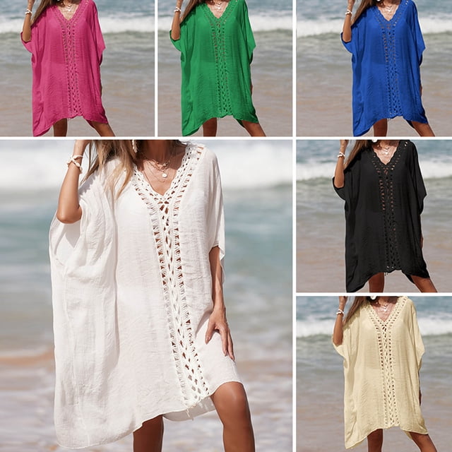 Sentmoon Beach Coverups Womens Bathing Suit Loose Fit Plus Size Spaghetti Strap Loose Fit Womens Cardigan Sweaters Summer Beach Accessories for Lounge and Comfort