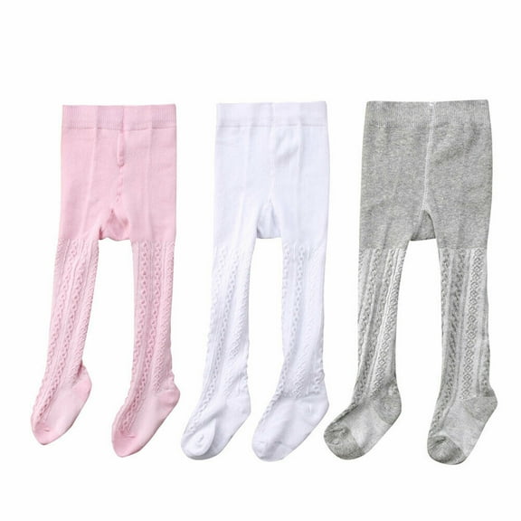 Loalirando Newborn Toddlers 3PCS Baby Girls Tights Thin Pantyhose Stockings Cotton Socks