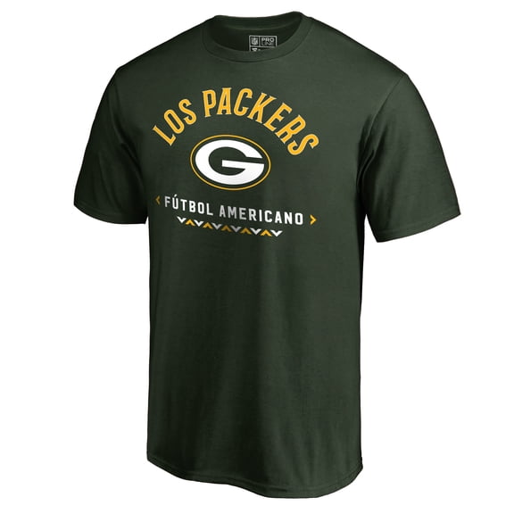 Men's Green Green Bay Packers Futbol Americano T-Shirt