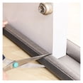 thumbnail image 1 of Protector de puertas contra corrientes de aire, barrera a prueba de viento y sonido, bloqueador de ruido de espuma y algodón perlado, burlete ajustable para puertas interiores (gris, 1 pieza), 1 of 5