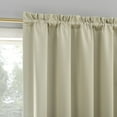 thumbnail image 3 of Sun Zero Malmo 1-Piece Theater Grade Extreme 100% Blackout Rod Pocket Curtain Panel, 52"X95", Cream, 3 of 9