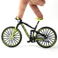 thumbnail image 4 of juguete miniatura Mini modelo de bicicleta de montaña, modelo de bicicleta con dedos, 1/10, modelo de vehículo 3D, juguetes para , escritorio, colección de manuali Verde Baoblaze Miniatura de Bicicleta Diecast, 4 of 8