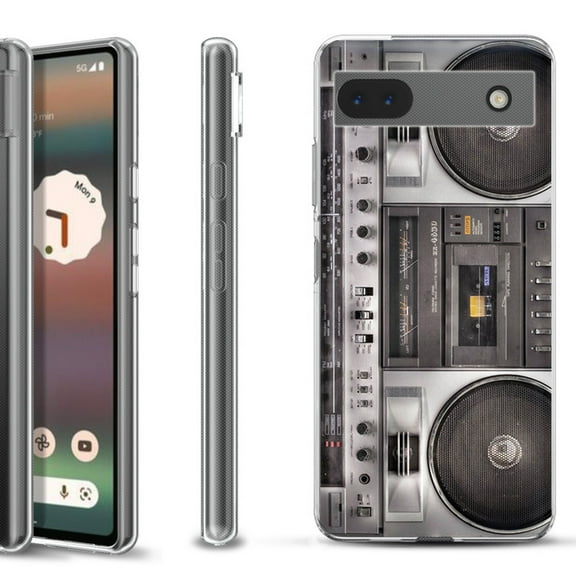 Slim-Fit Gel TPU Phone Case for Google Pixel 6a, by OneToughShield ® - Boombox