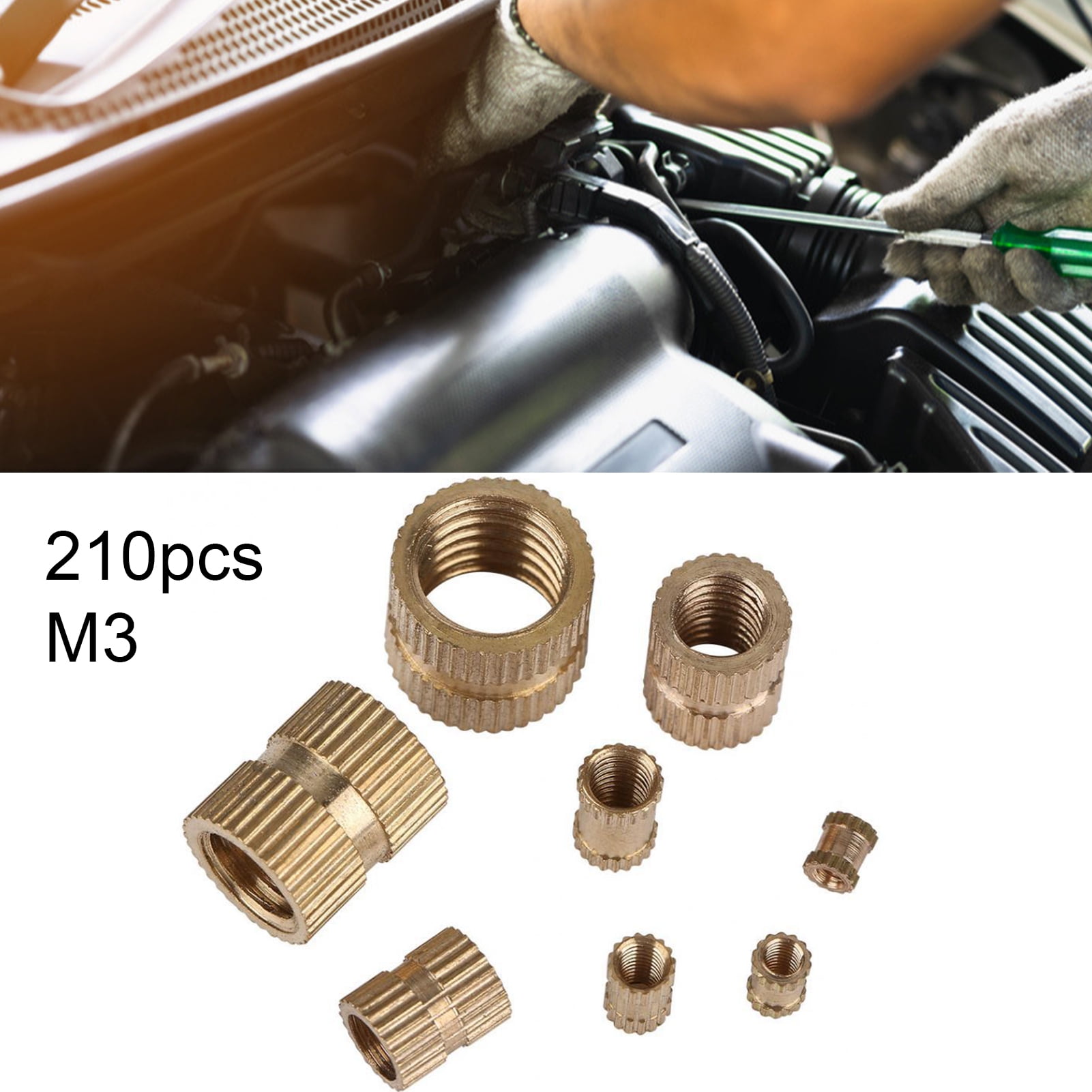 Business & Industrial 500x M2 M3 Brass Insert Nut Rivet Riv Nut Thread
