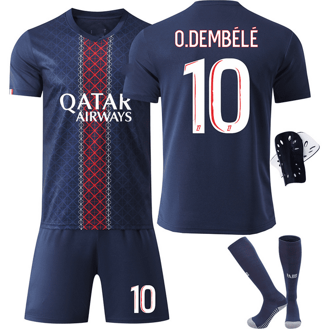 2526 Uniforme de football No. 10 O.DEMBELE Réplique Maillot de Sport