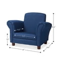 thumbnail image 6 of Melissa & Doug Denim Fabric Child’s Armchair (Kid’s Furniture, 23”L x 17.5”W x 18.3”H), 6 of 9