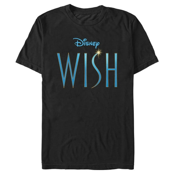 Men's Disney Wish Movie Logo  T-Shirt - Black - 2X Large