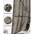 thumbnail image 6 of Funny Farm Animals Blackout Curtains for Bedroom, Thermal Insulated Drapes, Vintage Barn Brown Sunflowers Black Out Curtains 63 Inch Long Room Darkening Kitchen Curtains 42"x63" 2 Panels, 6 of 8