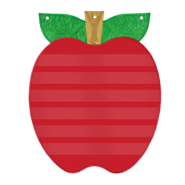 veasfak Apple Pocket Chart Red Wall Organization for Teacher Lessons Home Activities