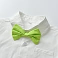 thumbnail image 7 of Hienoo Newborn Boys Outfits Long Sleeve Solid Button Shirt Suspenders Pants with Tie Set, 7 of 7