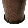 thumbnail image 5 of DecMode 50", 35", 26"H Indoor Outdoor Tall Floor Bottleneck Dark Brown Metal Vase with Bubble Texture and Studs, Set of 3, 5 of 14