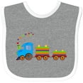 thumbnail image 3 of Inktastic Colorful Toy Train Boys or Girls Baby Bib, 3 of 4