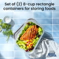 thumbnail image 2 of GoodCook Large Rectangle Food Storage Container 2 Pack, Made without BPA and Dishwasher Safe, A Practical Choice for Dry Goods and Bulk Ingredients, 2 of 11