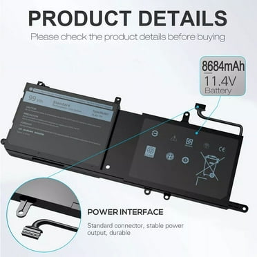 For Dell 9NJM1 Battery Alienware 15 17 R3 R4 R5 Series 44T2R MG2YH