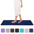 thumbnail image 1 of Memory Foam Bathroom Bath Rugs Absorbent Non-Slip Bath Rugs Washable Bath Mat - 40 x 120 cm, Navy Blue, 1 of 6