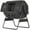 Black, variant on 53 Gallon Dual Chamber Tumbling Compost Bin, Outdoor Compost Bin with Adjustable Vents, BPA-Free Rotating Garden Composter