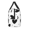 thumbnail image 4 of YFYANG Portable Waterproof Insulated Lunch Bag, Love Lash Doodle Reusable Cooler Bag / Picnic Bag for Adults Teens, 4 of 9