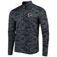 thumbnail image 2 of Men's Antigua Black Atlanta Falcons Brigade Quarter-Zip Sweatshirt, 2 of 4