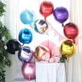 thumbnail image 3 of BalsaCircle 2 Purple 12" 4D Round Mylar Foil Plain Balloons Wedding Decorations, 3 of 5