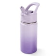 thumbnail image 2 of Fijinhom 12oz Kids Water Bottle with Straw, Stainless Steel, BPA-Free, Leak-Proof, Vacuum Insulated for School or Travel, Gradient Purple, 2 of 8