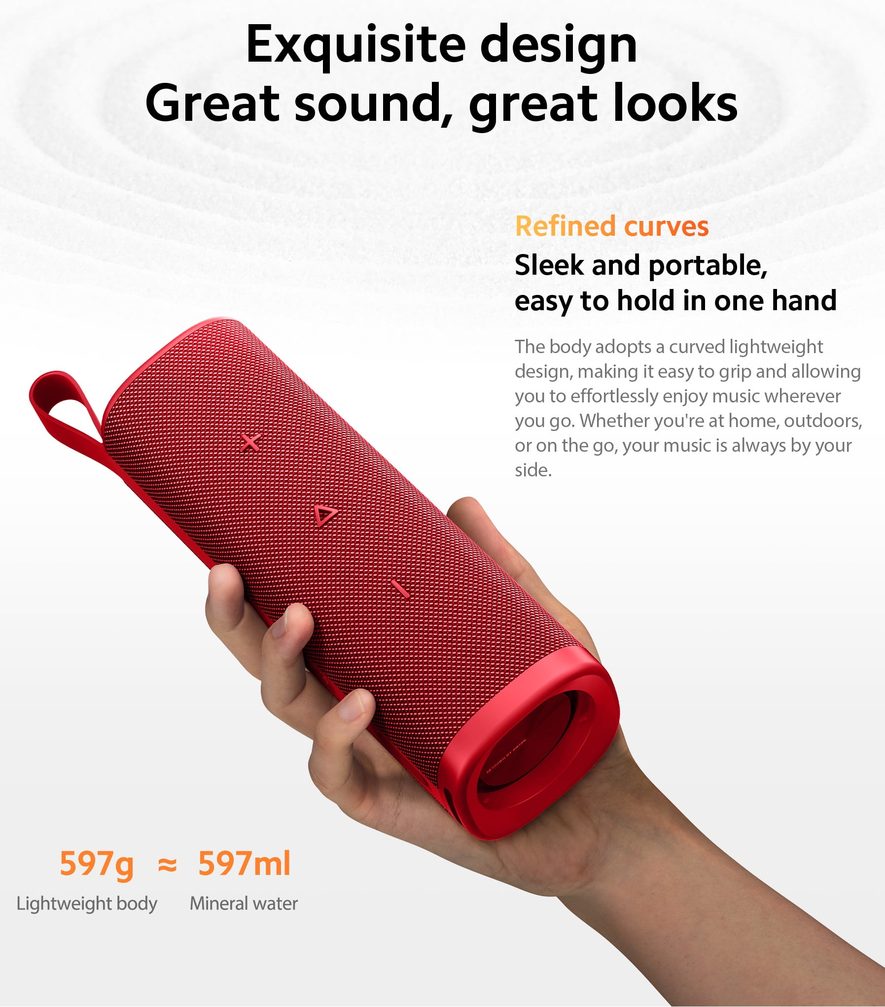 Xiaomi Bluetooth Speaker (30W), Sound, True Wireless Stereo, Bluetooth 5.4, IP67 Waterproof, Long Play Time, Red