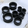 thumbnail image 4 of ZS 1 Pair Double Falre Ear Tunnel Plugs Expander Black Wood Ear Gauges Stretching 0g 00g, 4 of 5
