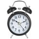 thumbnail image 2 of Bearachild Reloj despertador Retro con campana doble, reloj analógico de Metal silencioso con luz nocturna para de escritorio para el hogar, Electrónica Negro, 2 of 6