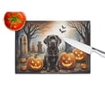 thumbnail image 2 of Chocolate Labrador Retriever Spooky Halloween Glass Cutting Board Large 12 in x 15 in, 2 of 5