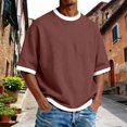 thumbnail image 2 of Men’s Crew Neck Short Sleeve T-Shirt Two Piece Set Stylish Comfortable Summer, 2 of 5