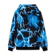 thumbnail image 2 of Cooltree Boys Hooded Sweatshirt - Fashion Soft Long Sleeve Kangaroo Pocket Lightning Blue Pullover Casual Tops Size 6, 2 of 7