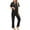 Y-Black, variant on UVN Pajamas Sets for Women Fall Long Sleeve Tops and Long Pants Soft Satin Silk Pj Set Sleepwear Loungewear 2 Piece Outfit