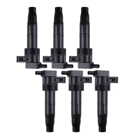 6Pcs Engine Ignition Coils for Hyundai Azera Genesis Santa Fe Kia Sedona Sorento V6 3.3L 3.5L 3.8L, Replacement for 5C1587, 27301-3C000, 178-8292, Electronic Distributorless