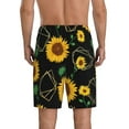 thumbnail image 3 of Kdxio Flower Print Mens Sleep Shorts Bottoms Soft Comfy Pajama Wear Pants with Drawstring Pockets, 3 of 7