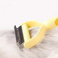 thumbnail image 3 of Pro Pet Grooming Tool, 2-in-1 Dematting Comb & Deshedding Undercoat Rake for Dogs and Cats, 3 of 6