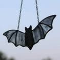 thumbnail image 4 of Bat Stained Glass Window Hanging Suncatcher For Window,Halloween Bat Decoration 7.8×3.7 Inch, 4 of 8
