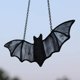 thumbnail image 4 of Atrapasueños colgante de vidriera de murciélago para ventana, decoración de murciélago de Halloween 7,8 × 3,7 pulgadas, 4 of 8