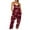 Wine, variant on Women's Casual Loose Baggy Pocket Jumpsuit Fashion Playsuit Trousers Overalls Sling Jumpsuit