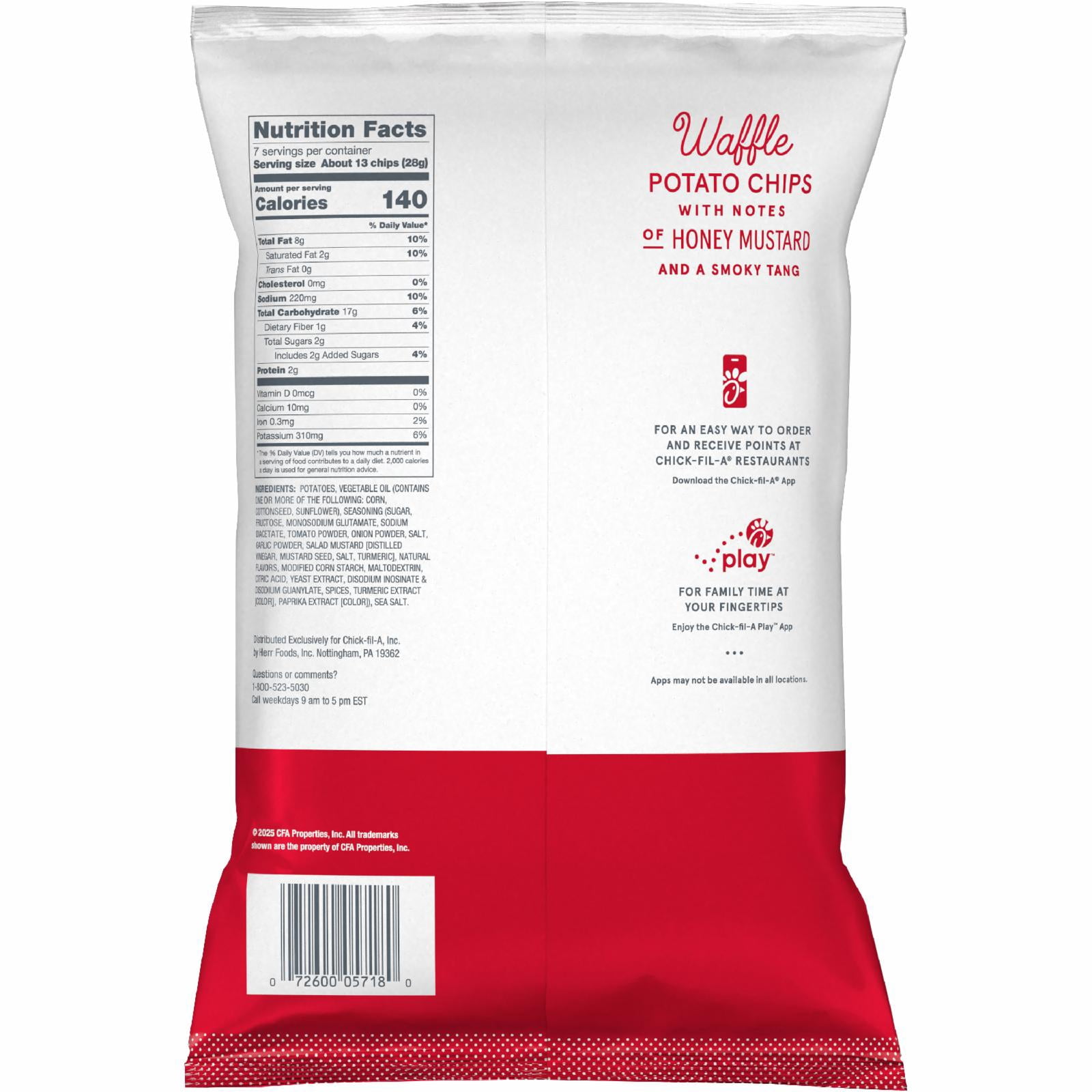 Chick-fil-A Sauce Waffle Potato Chips 7oz
