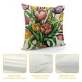thumbnail image 4 of COMIO  Hello Spring Tulip Flower Bike Decorative Throw Pillow Covers Bloom Grow Love Spring Pink Porch Outdoor Home Decor, Bicycle Floral Butterfly Seasonal Couch Cushion Case, 4 of 5