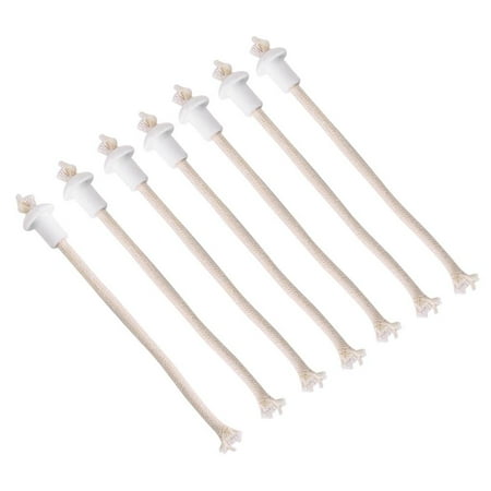 Three Wick Glass - 7Pcs Oil Lantern Wick for Ceramic Holders Torch Wine Bottle Oil Candle Lamp Fiber Glass Heat-Resistant Kerosene Wick