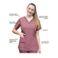thumbnail image 3 of Adar Pro Scrubs For Women - Elevated V-Neck Scrub Top, 3 of 7