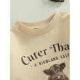 thumbnail image 5 of Cenuakty Infant Baby Fall Romper, Casual Long Sleeve Round Neck Cow Letter Print Bodysuit, 5 of 8